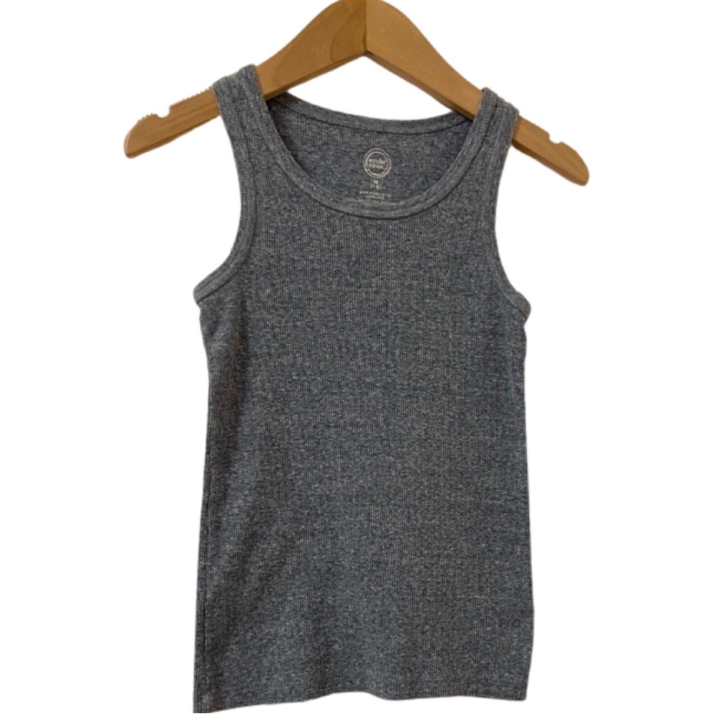 Wonder Nation razor tank top. Size:7/8 girls. Grey